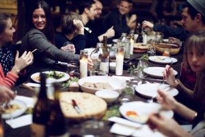 cena de grupo